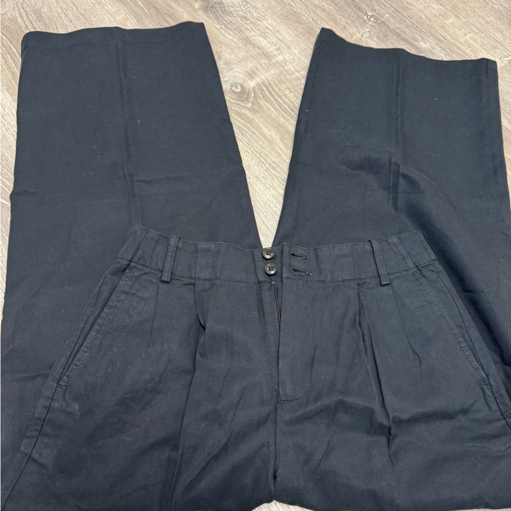 Madewell Petite Harlow Wide Leg in Drapey Twill